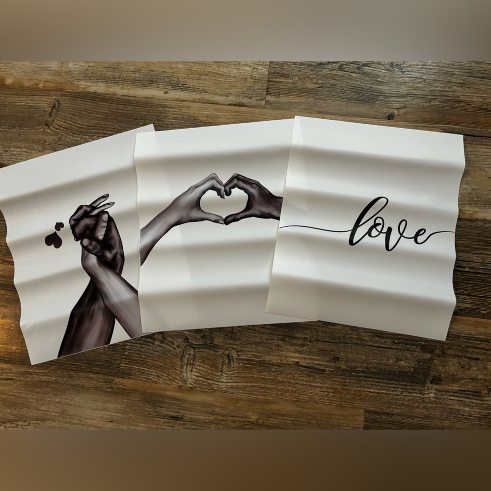 3 pcs Wall Decor Art | Frame *Not* Included - Picture 1 of 3